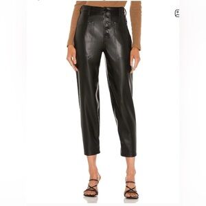 Pistola Black High-Waisted Leather Pants